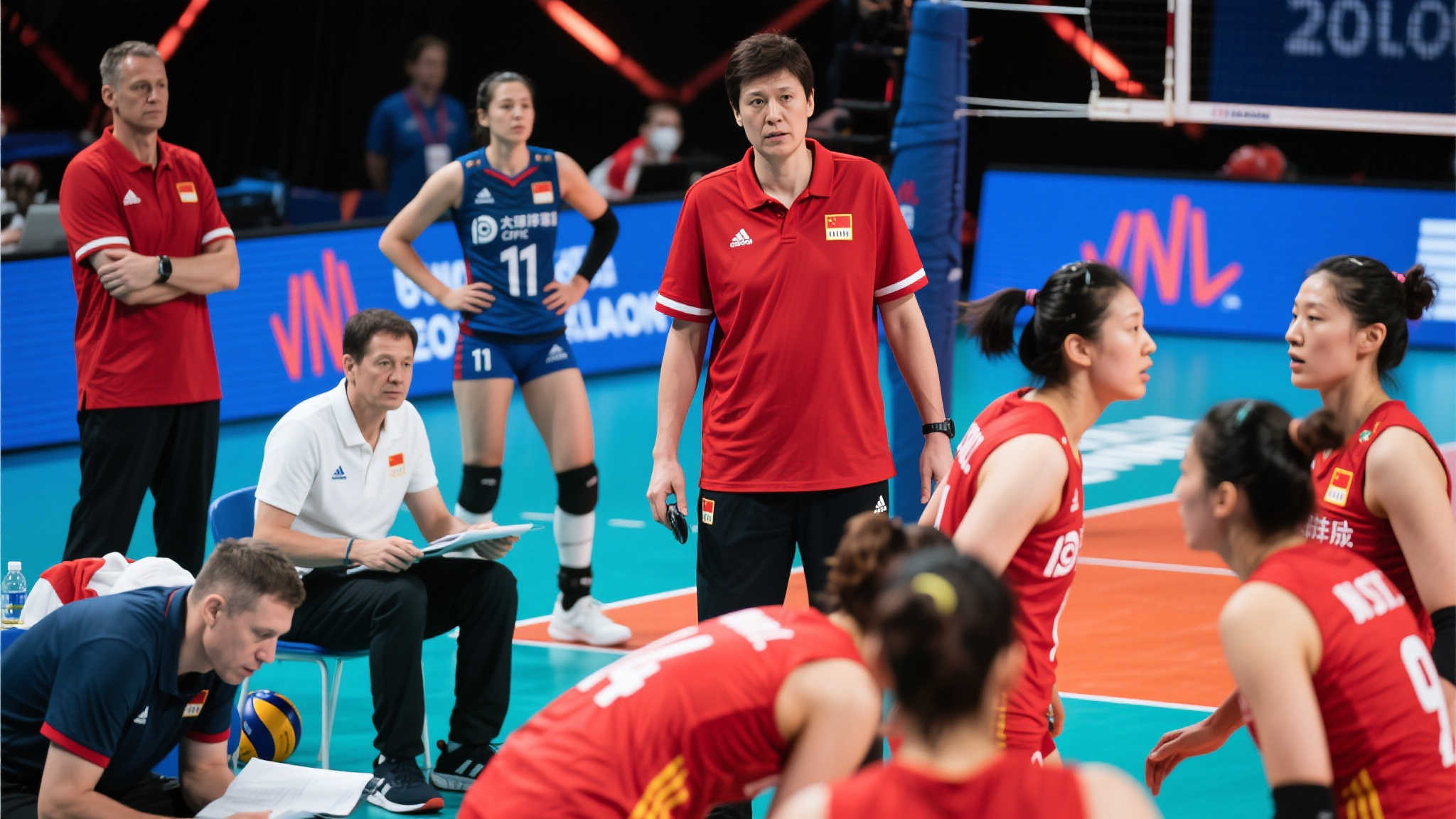 中国女排迎战强敌,以谦逊之姿全力拼搏